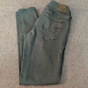 Light green American eagle jeggings